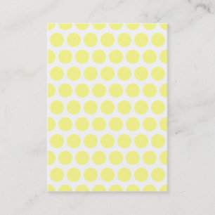 Carte De Visite Polka Dots Citron Sorbet