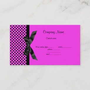 Carte de visite POLKA POINK DOT BOUT