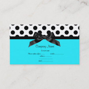 Carte de visite POLKA POT BLANC AQUA