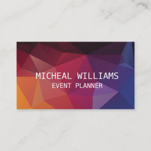 Carte De Visite Polygone moderne unique élégant professionnel