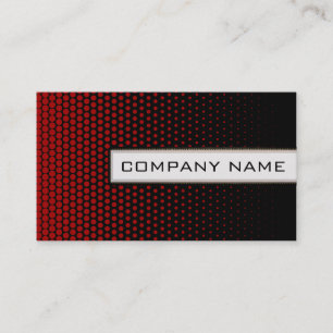 Carte De Visite Pomme bonbon rouge Techno Dots élégant moderne noi