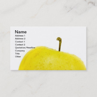 Carte De Visite Pomme d'or verte