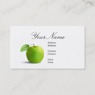 Carte De Visite Pomme verte