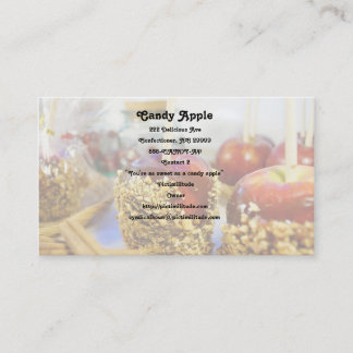 Carte De Visite Pommes d'arachide de caramel