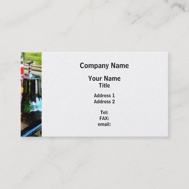 Carte De Visite Pompe à incendie Bell - finition de platine (Devant)