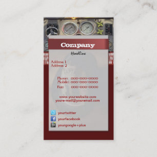 Carte de visite pompier