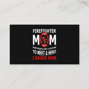 Carte De Visite Pompier Firefighter Maman Quelques personnes