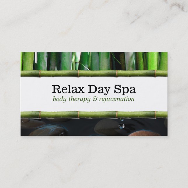 Carte De Visite Pond et Bamboo II (Devant)