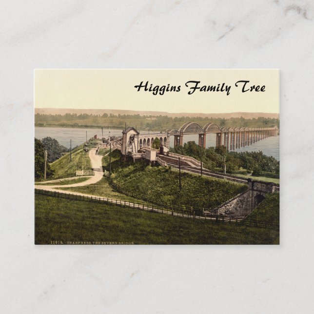 Carte De Visite Pont de Severn, acuité, Gloucestershire, (Devant)