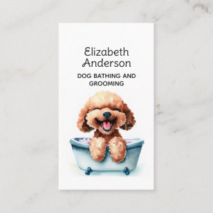 Carte De Visite Poodé de chien
