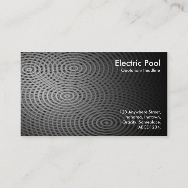 Carte De Visite Pool électrique 06 (Devant)