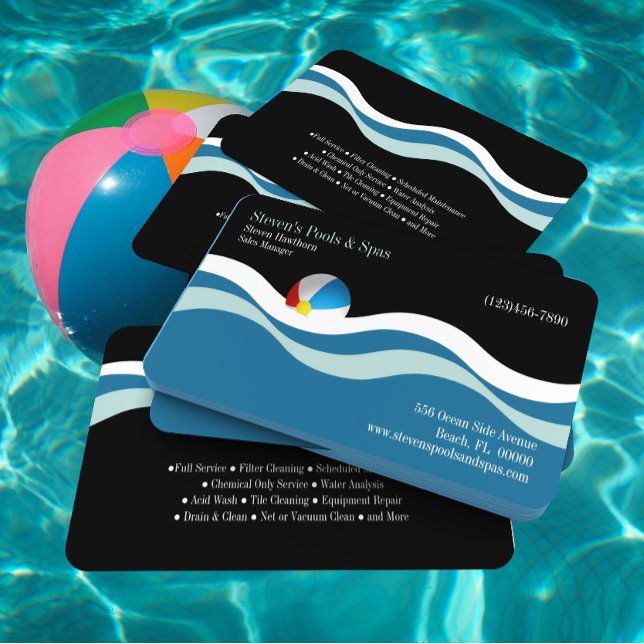 Carte De Visite Pools et Spas (Créateur téléchargé)