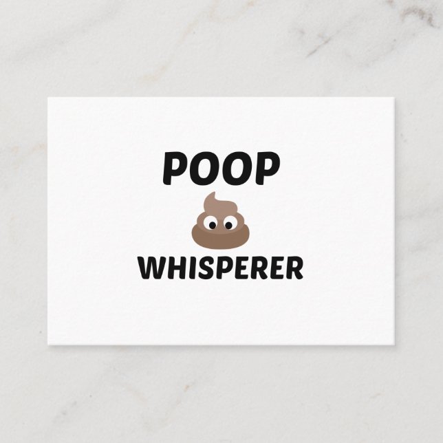 CARTE DE VISITE POOP WHISPETER (Devant)