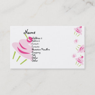 Carte De Visite Pop Art Cupcake