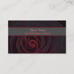 Carte De Visite Pop-art rose floral foncé