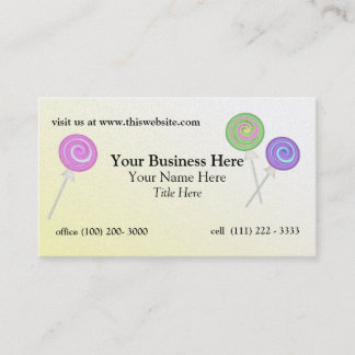 Carte De Visite Pop de bonbons