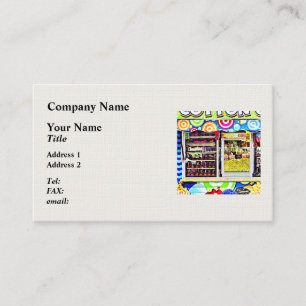 Carte De Visite Popcorn et pommes au caramel