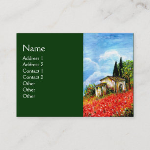CARTE DE VISITE POPIES EN TOSCANE