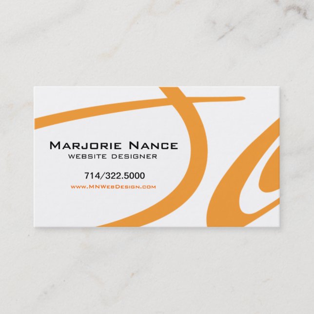 Carte De Visite Popp snob - concepteur de site Web (Devant)