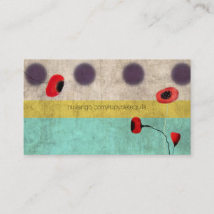 Carte De Visite Poppy pois