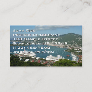 Carte De Visite Port à St. Thomas Îles Vierges américaines