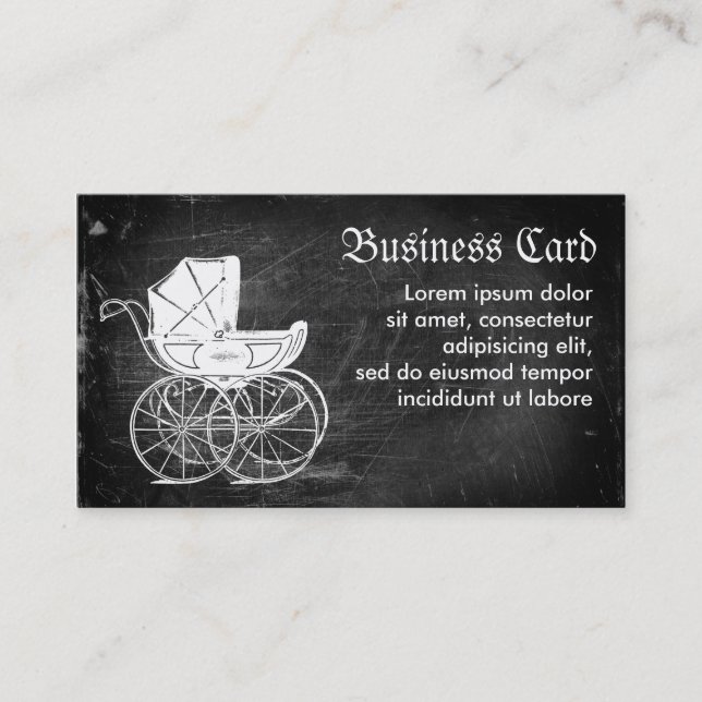 Carte De Visite Porte-bébé gothique (Devant)