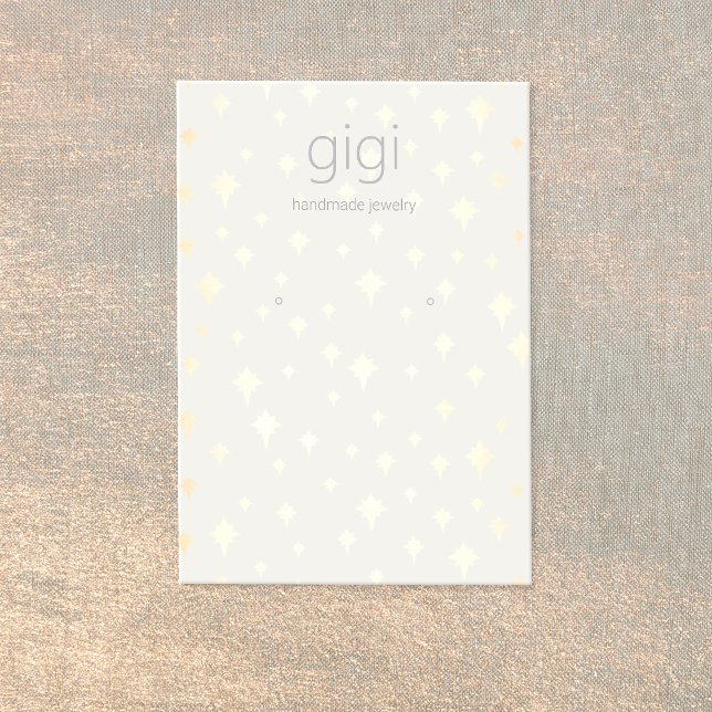 Carte De Visite Porte-bijoux avec étoiles d'or (Créateur téléchargé)