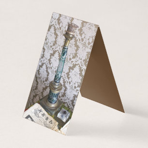 Carte De Visite Porte-bougie en verre vintage