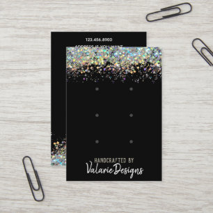 Carte De Visite Porte-culotte Faux Arc-en-ciel Parties scintillant