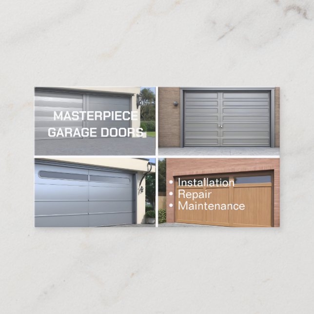 Carte De Visite Porte de garage (Devant)