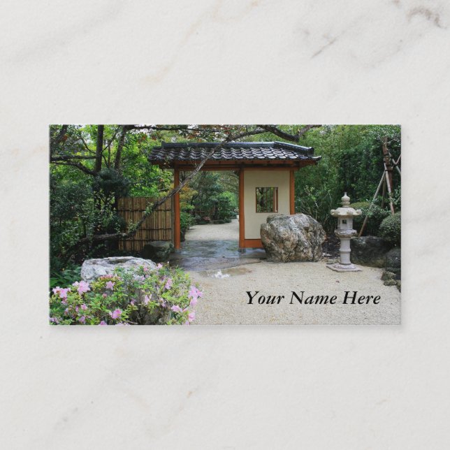 Carte De Visite Porte de jardin orientale (Devant)