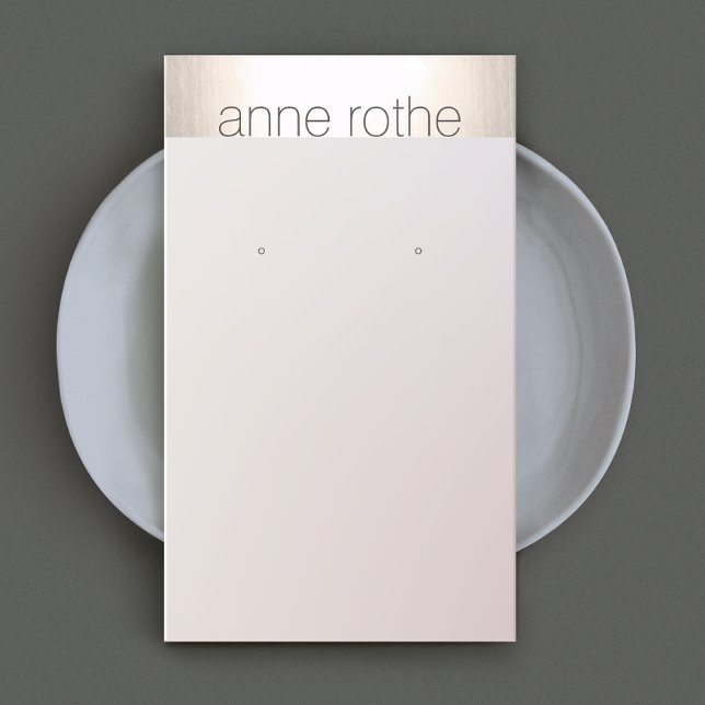 Carte De Visite Porte-oreille simple et élégant (Créateur téléchargé)