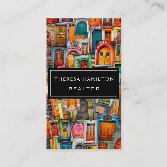 Carte De Visite Portes classiques modernes professionnelles (Devant)