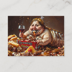 Carte De Visite Portrait coloré "Queen of Gluttonous Decay"