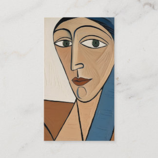 Carte De Visite Portrait Cubiste Moderne - Femme Élégante 