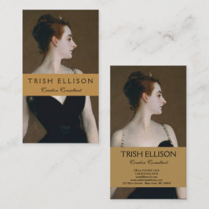 Carte De Visite Portrait de Madame X par John Singer Sargent avec