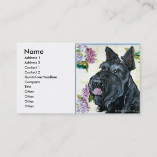 Carte De Visite Portrait de Terrier d'écossais