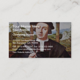 Carte De Visite Portrait d'un notaire par Quentin Massys