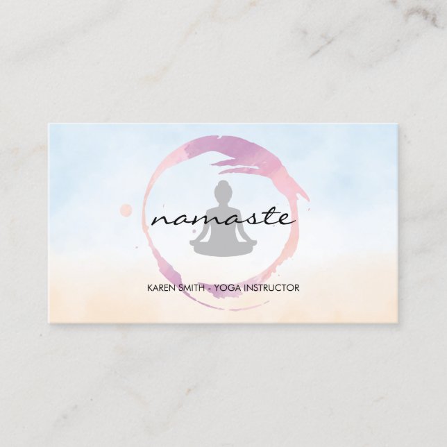 Carte De Visite Pose assise Yoga | Méditation (Devant)