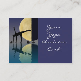 Carte De Visite Pose de demi-lune de yoga
