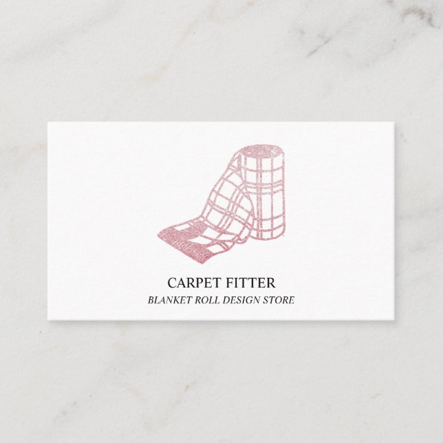 Carte De Visite Pose de tapis à rouleau (Devant)