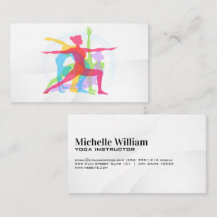 Carte De Visite Poses de yoga en couches