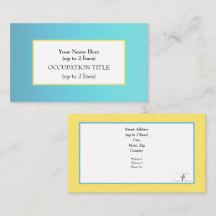 Carte De Visite Positivement sur le rivage