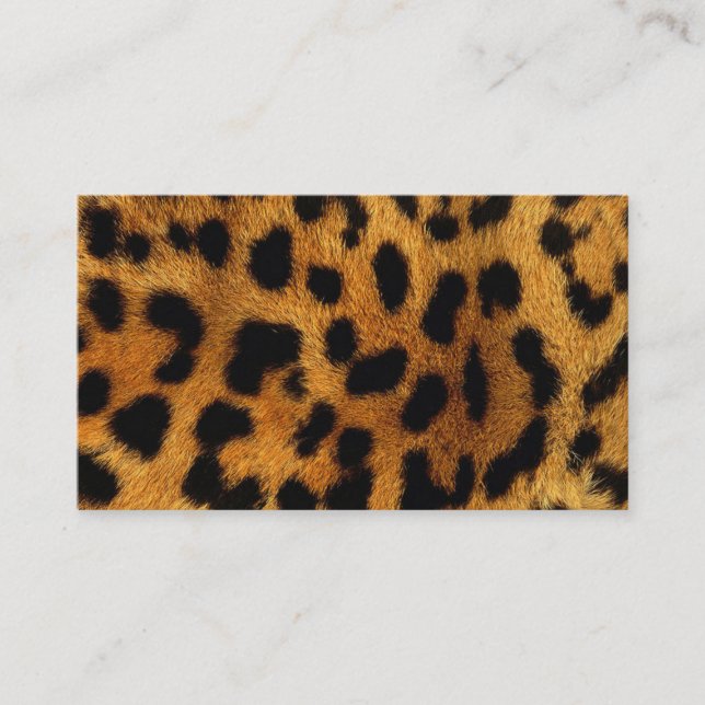 Carte De Visite poster de animal de safari chic et chic (Devant)