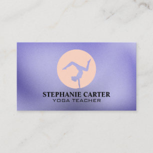 Carte De Visite Posture de yoga   Forme Santé   Pleine conscience