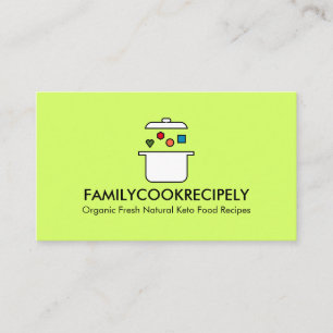 Carte De Visite Pot alimentaire géométrique cuisine