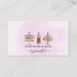 Carte De Visite Pot de boulangerie de bonbons Douceurs