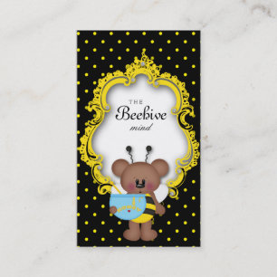 Carte De Visite Pot de miel mignon Bee Hive Polka Point