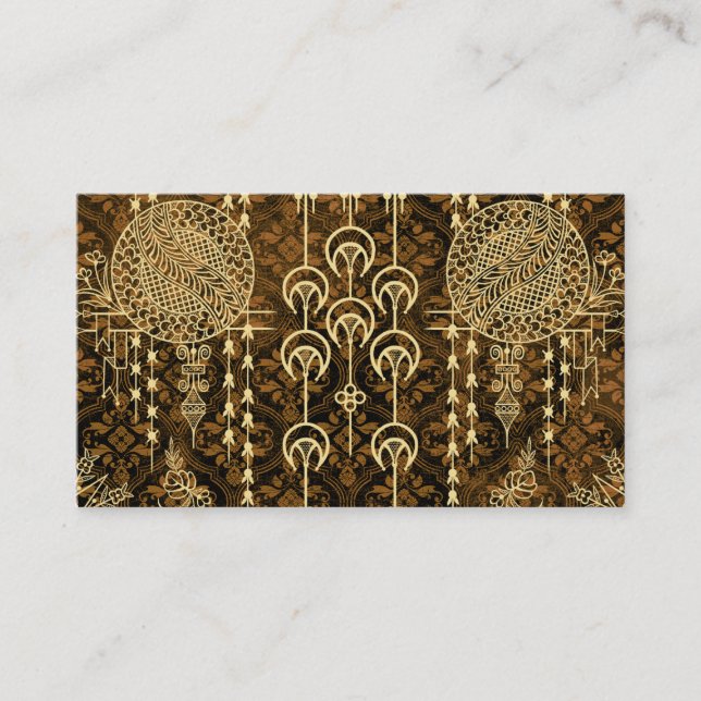 CARTE DE VISITE POT-POURRI VICTORIEN, WINDCHIMES : TOPAZE (Devant)