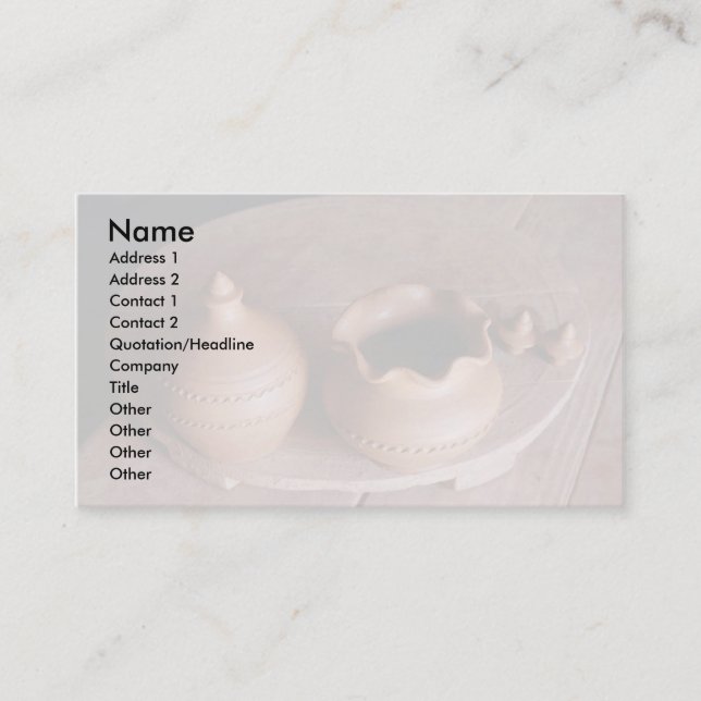Carte De Visite Poterie (Devant)